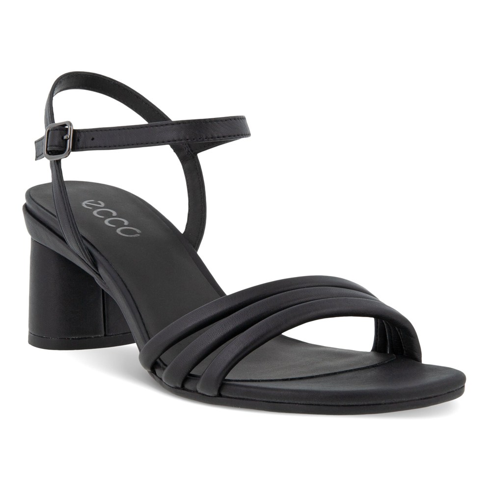 ECCO Womens Sandals Black - Elevate 65 Block - CMJ-184295